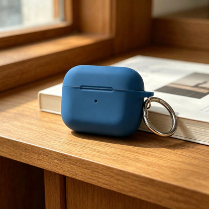 1pc Solid Color Silicone Earphone Case Compatible With Air Po D, Air Po D Silicone One-Piece Solid Color Protective Cover