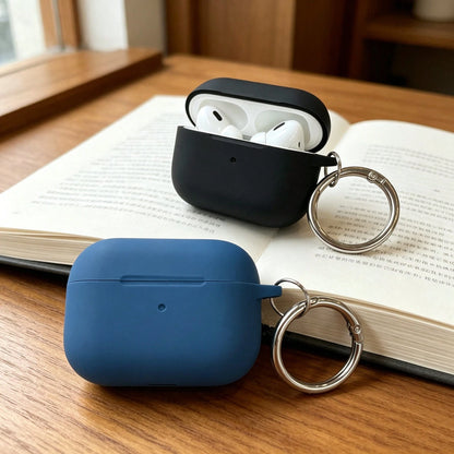 1pc Solid Color Silicone Earphone Case Compatible With Air Po D, Air Po D Silicone One-Piece Solid Color Protective Cover