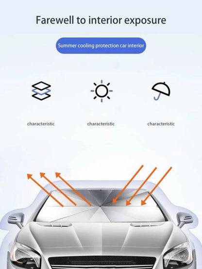 1pc Sun Protection Car Umbrella For Summer