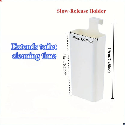 1pc Toilet Tank Cleaner Holder, Modern Style Plastic Self-Cleaning Replacement Shell, Long-Lasting Slow-Release Anti-Corrosion Toilet Cleaning Ball Container, Without Cleaning Liquid, Essential Bathro
