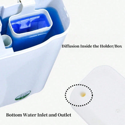 1pc Toilet Tank Cleaner Holder, Modern Style Plastic Self-Cleaning Replacement Shell, Long-Lasting Slow-Release Anti-Corrosion Toilet Cleaning Ball Container, Without Cleaning Liquid, Essential Bathro