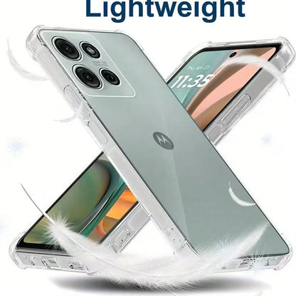 1pc: Transparent Moto Phone Case Suitable For Moto Edge50 Neo/Moto G86/Moto G24/Moto G14/Moto E14/Moto G06. It Is A Shock-Proof Phone Case, A Minimalist Phone Case, A Fashionable Phone Case, An Phone