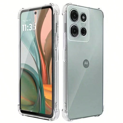 1pc: Transparent Moto Phone Case Suitable For Moto Edge50 Neo/Moto G86/Moto G24/Moto G14/Moto E14/Moto G06. It Is A Shock-Proof Phone Case, A Minimalist Phone Case, A Fashionable Phone Case, An Phone