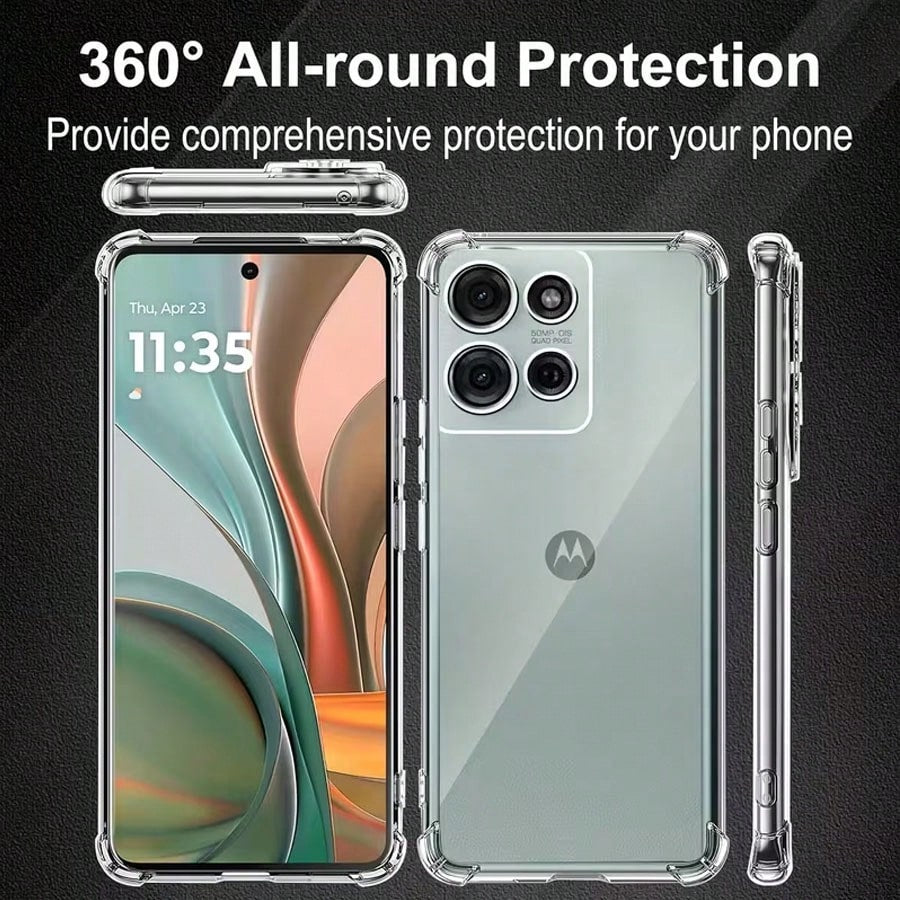 1pc: Transparent Moto Phone Case Suitable For Moto Edge50 Neo/Moto G86/Moto G24/Moto G14/Moto E14/Moto G06. It Is A Shock-Proof Phone Case, A Minimalist Phone Case, A Fashionable Phone Case, An Phone