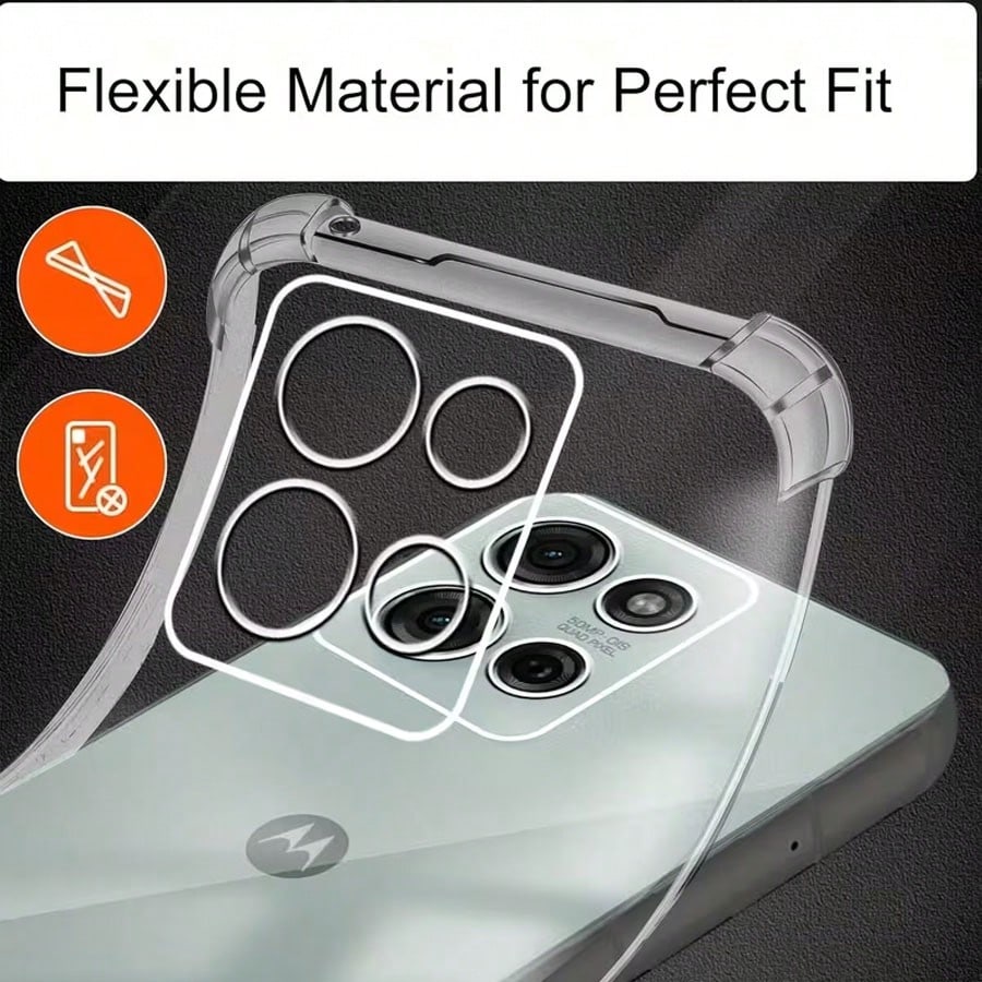 1pc: Transparent Moto Phone Case Suitable For Moto Edge50 Neo/Moto G86/Moto G24/Moto G14/Moto E14/Moto G06. It Is A Shock-Proof Phone Case, A Minimalist Phone Case, A Fashionable Phone Case, An Phone