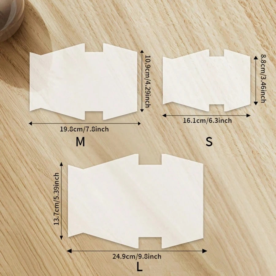 1pc Transparent PET Sewing Template For Handbag & Wallet Making- Pre-Folded Pattern With Straight Edge Guide- Suitable For Beginners And Experts, Simple Design, Durable Material, Essential DIY Bag M