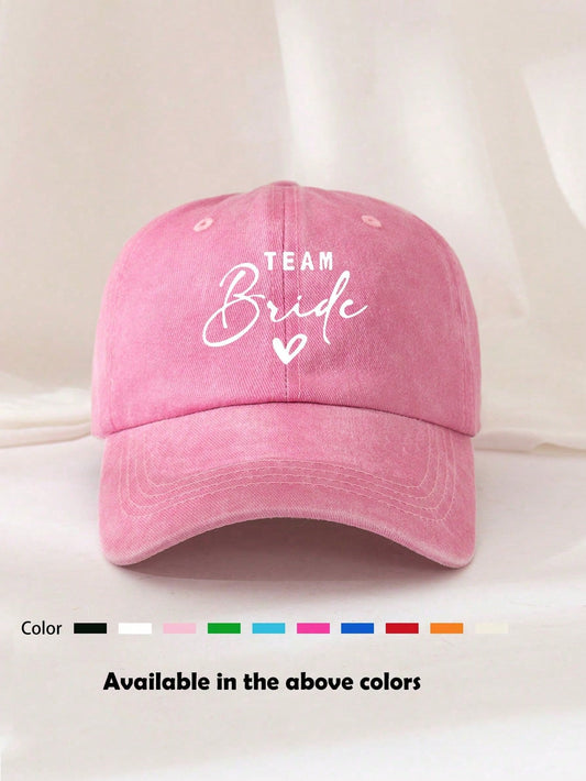1pc Unisex All-Season Letter Print Baseball Cap, Casual Versatile Duck Bill Hat, Korean Style Soft Top Sun Hat, Dad Hat, Trucker Hat, Suitable For Daily Wear