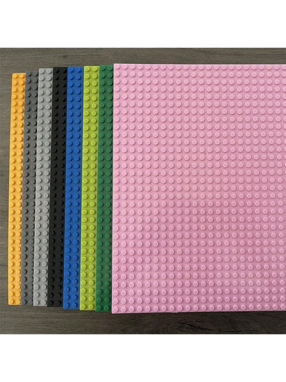 1pc Unisex Building Blocks Base Plate, Compatible With Major Brands 16*32 & 32*32 Small Bricks, Graphic Building, ABS Material, Versatile Play, Multiple Colors Available, Perfect Birthday Gift