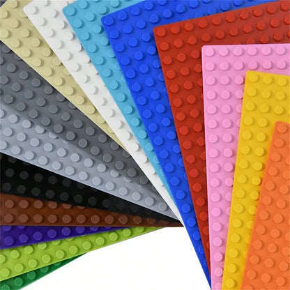 1pc Unisex Building Blocks Base Plate, Compatible With Major Brands 16*32 & 32*32 Small Bricks, Graphic Building, ABS Material, Versatile Play, Multiple Colors Available, Perfect Birthday Gift