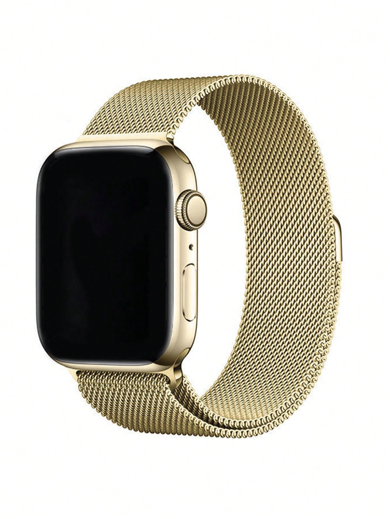 1pc Unisex Stainless Steel Milanese Loop Magnet Strap Compatible With 45/49/38/40/41/42/44 Mm Apple Watch Series 1/2/3/4/5/6/7/8/se