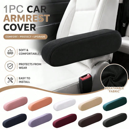 1PC Universal Car Armrest Protector Cover, Elastic Wear-Resistant Durable Armrest Sleeve, Removable And Washable, 11 Colors For All Seasons, Suitable For Business Van, Minivan, RV, SUV, Seat Cover Acc