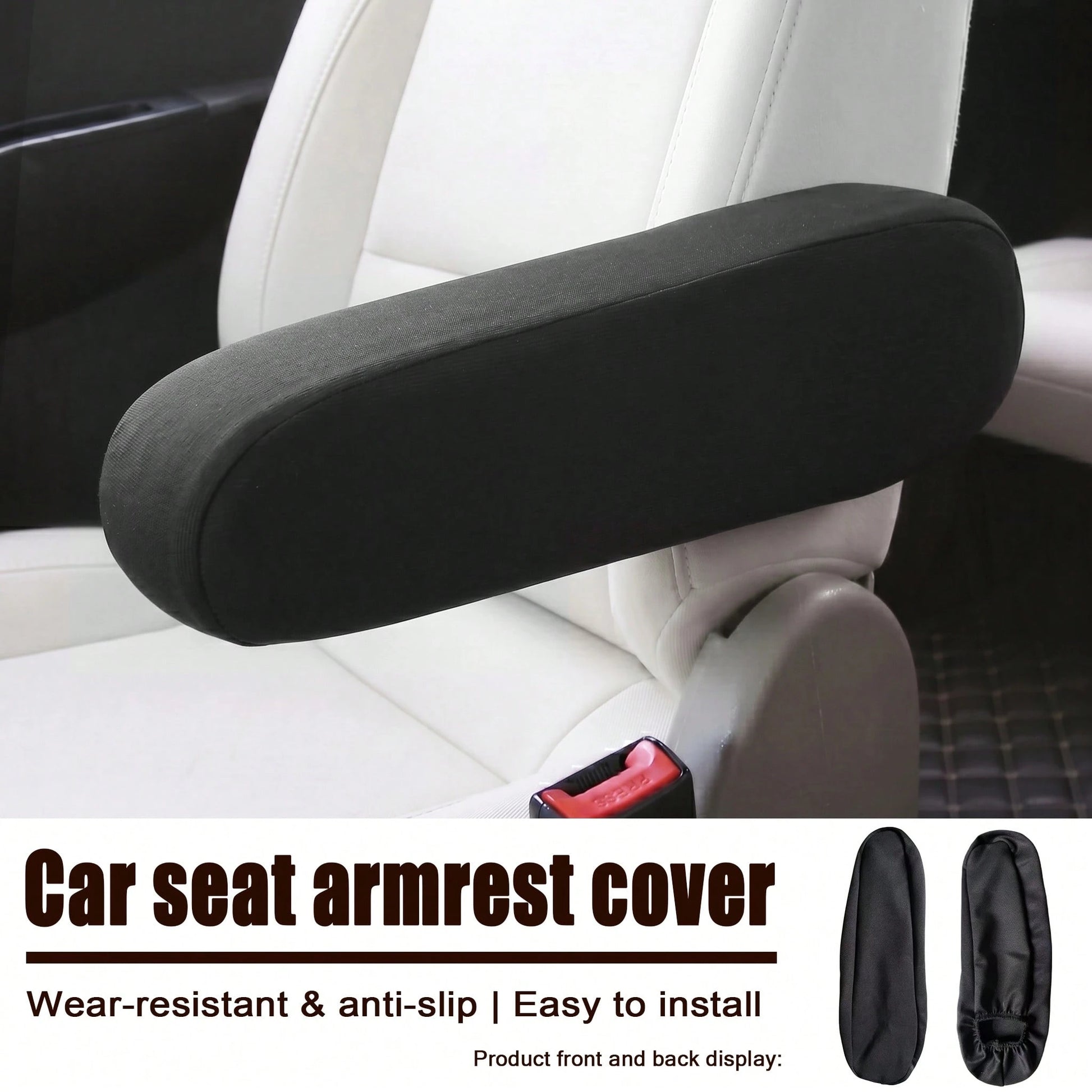 1PC Universal Car Armrest Protector Cover, Elastic Wear-Resistant Durable Armrest Sleeve, Removable And Washable, 11 Colors For All Seasons, Suitable For Business Van, Minivan, RV, SUV, Seat Cover Acc
