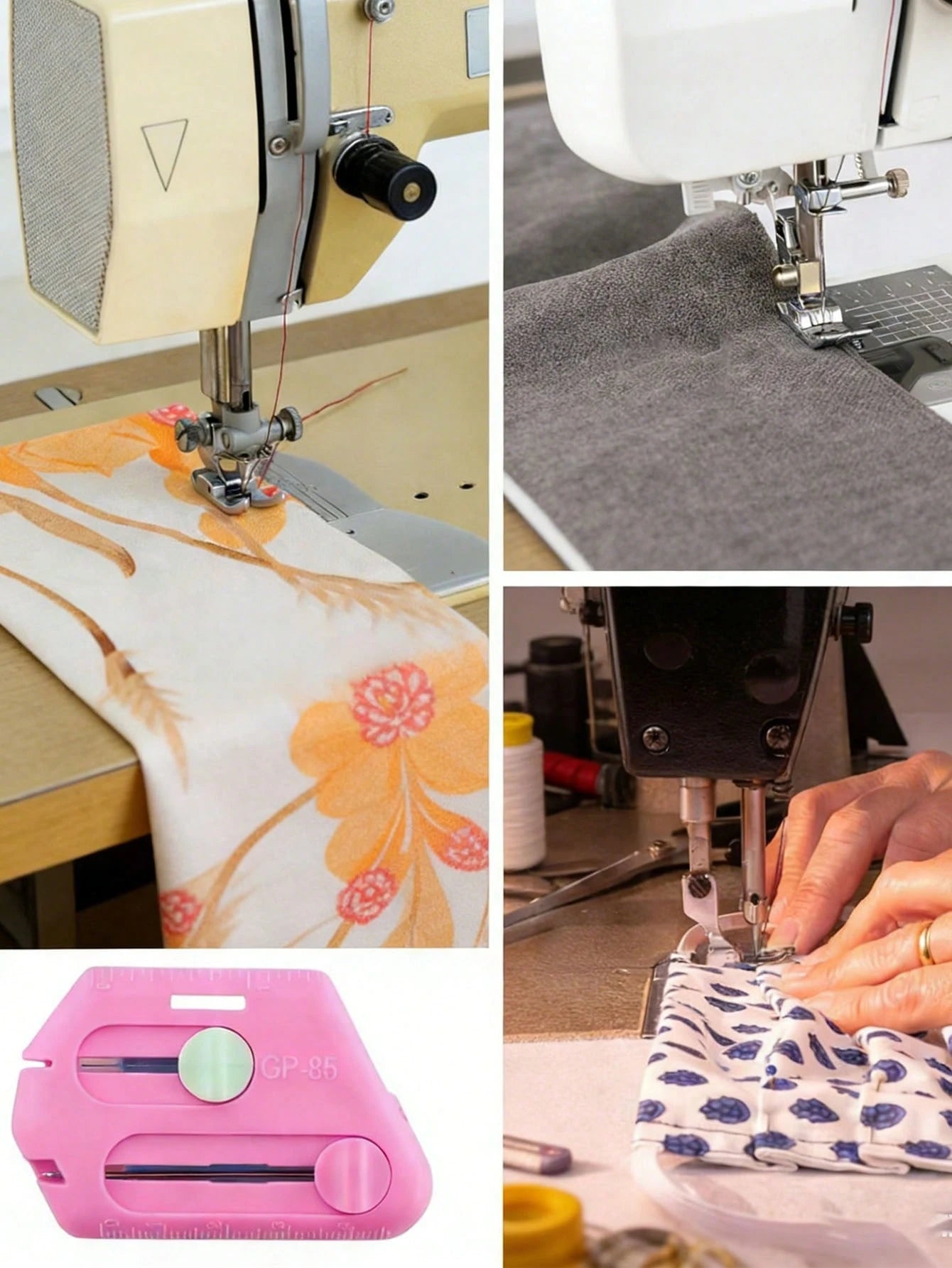 1pc Upgraded Multifunctional Sewing Machine Magnetic Threader, Home Needle Threader With Seam Ripper And Needle Piercer, Equipped With Plastic Magnetic Ruler And Strong Magnetic Edge Positioning, Brig