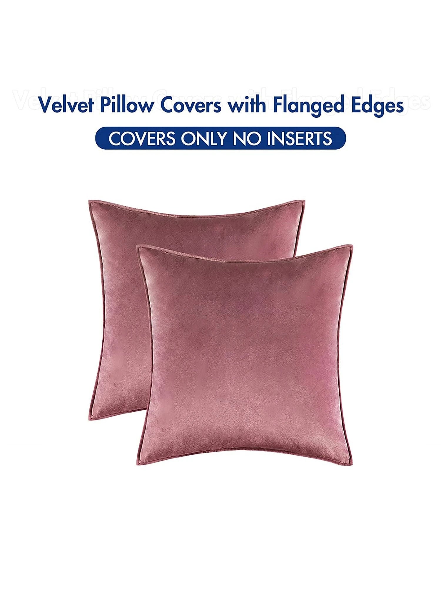 1pc Velvet Piping Decor Pillow Cover Square Cushion Case For Sofa Bedroom Car 18x 18 Inch 45x 45cm