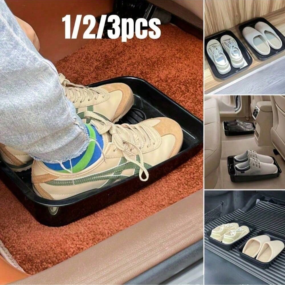 1pc Waterproof And Dirt-Resistant Rainy Day Summer Car Shoe Storage Organizer Tray For Sedans, SUVs, Trucks