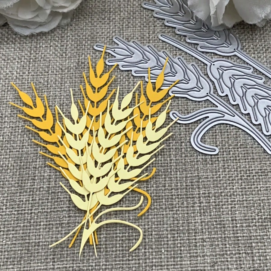 1pc Wheat Ear Metal Cutting Die, Suitable For Scrapbook Art, Ideal For Making Cards, Scrapbooks And Decorative Albums