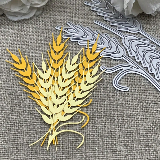 1pc Wheat Ear Metal Cutting Die, Suitable For Scrapbook Art, Ideal For Making Cards, Scrapbooks And Decorative Albums