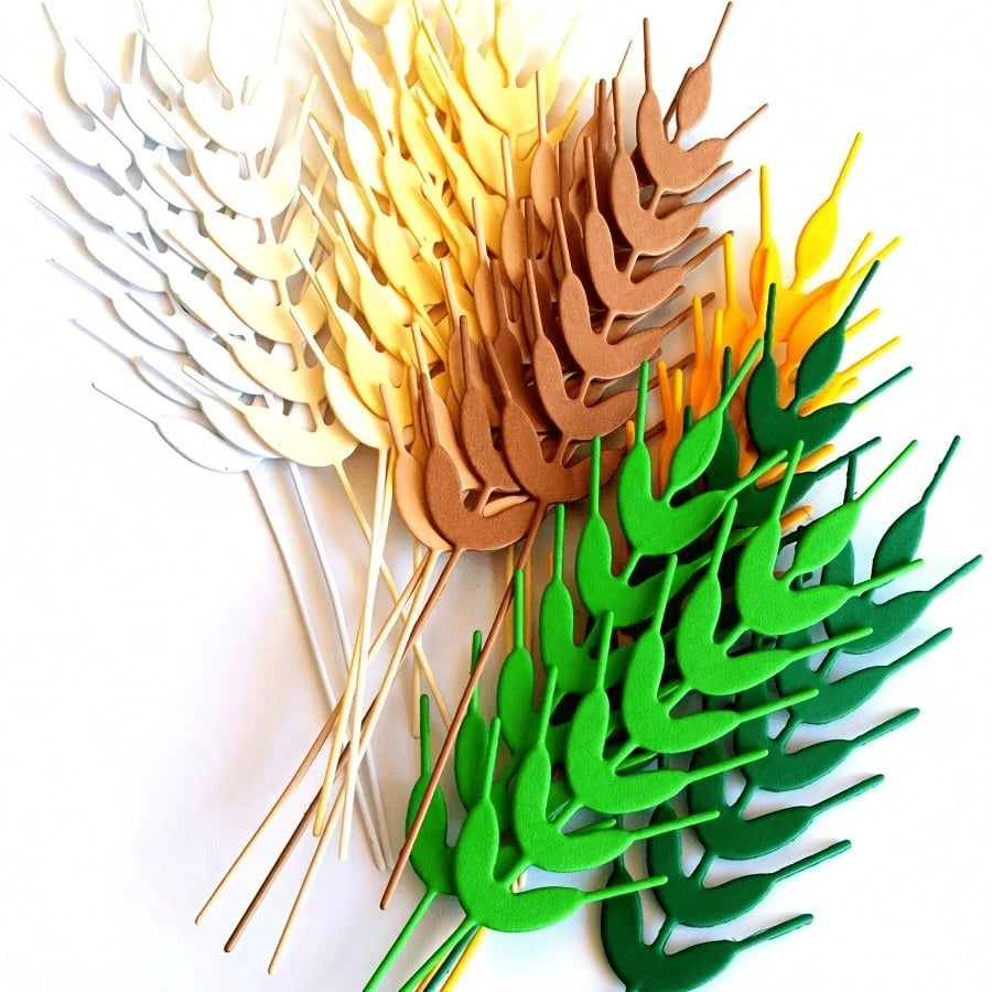 1pc Wheat Ear Metal Cutting Die, Suitable For Scrapbook Art, Ideal For Making Cards, Scrapbooks And Decorative Albums