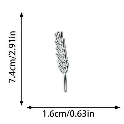 1pc Wheat Ear Metal Cutting Die, Suitable For Scrapbook Art, Ideal For Making Cards, Scrapbooks And Decorative Albums