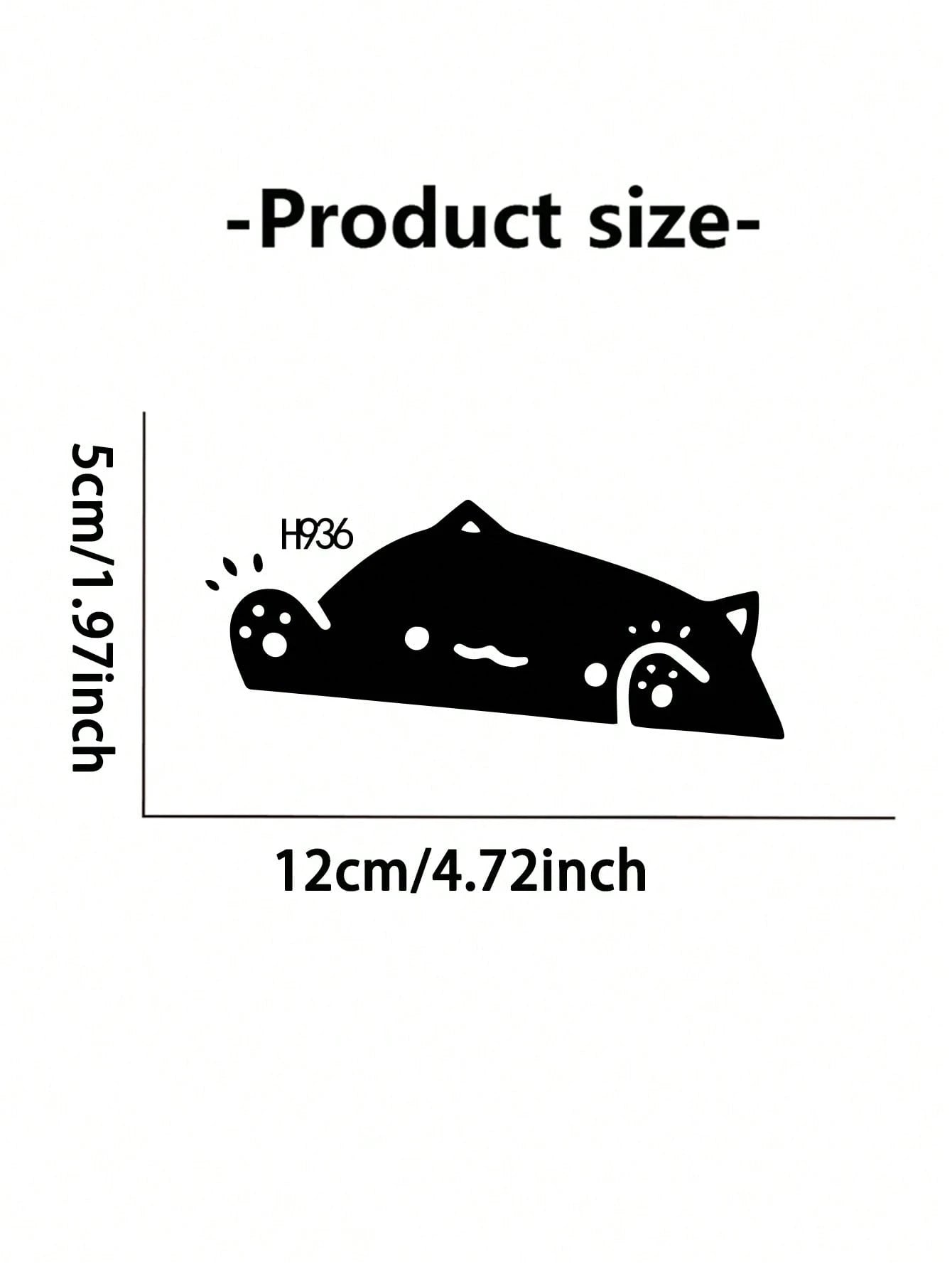 1pc White Cat Sticker Bumper Sticker 5in/12cm For Car Window, Bumper, Wall, Car, Truck SUV Window, Wall, Cup, Laptop Car Accessories