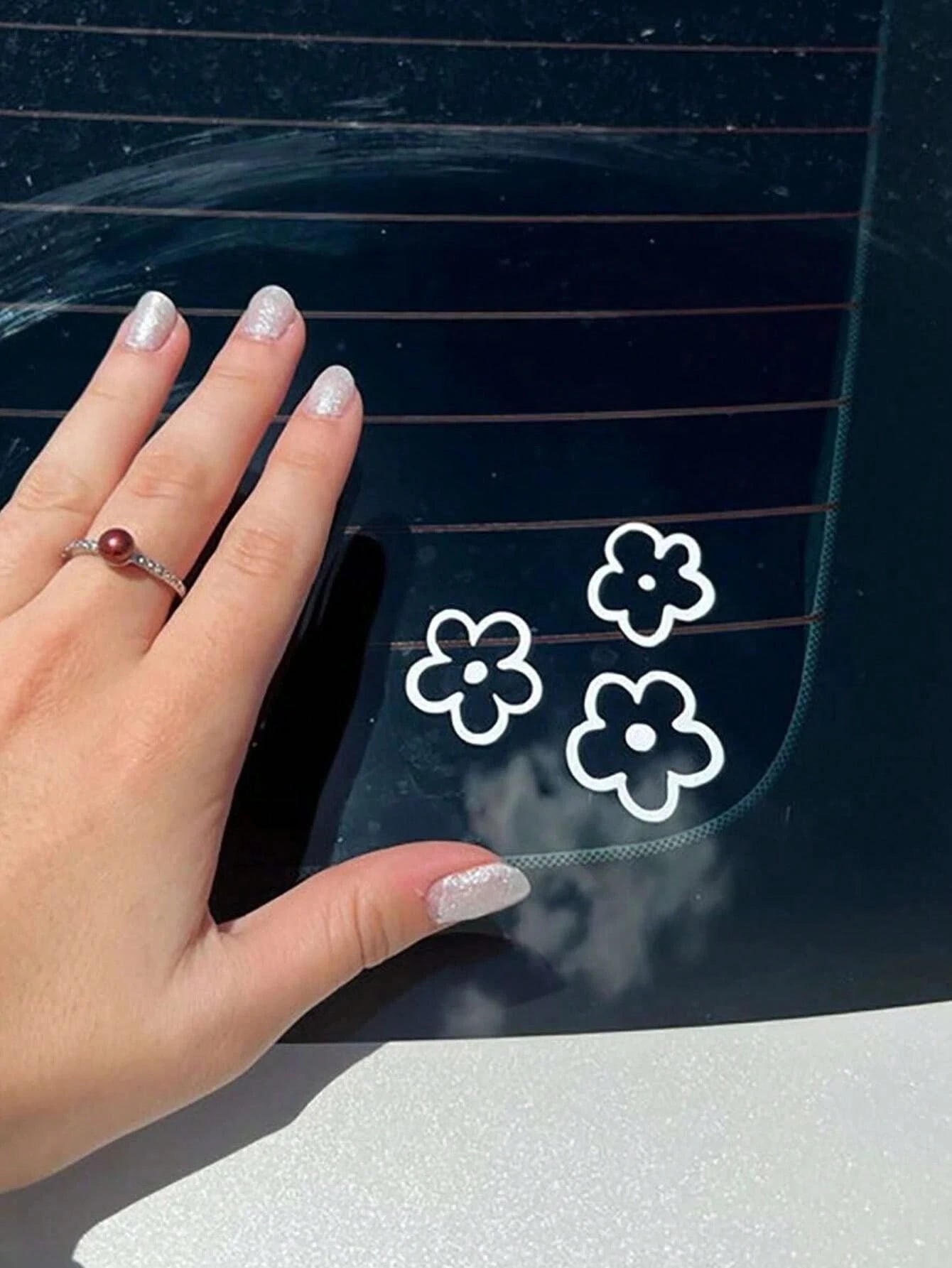1sheet Flower Pattern Car Sticker