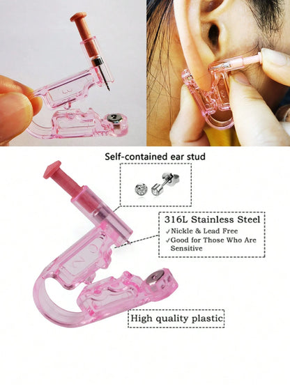 2-10pcs/Set Piercing Kit Asepsis Disposable Sterile Ear Piercing Unit Cartilage Tragus Helix Piercing Gun NO PAIN Nose Piercer Tool