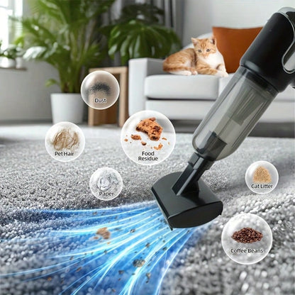 2-In-1 Pet Hair Dryer & Vacuum Cleaner, USB Rechargeable, Suitable For Sofa, Floor, Bedding, Chair, Clothes, Carpet- Fit For Small, Medium And Large Cats And Dogs