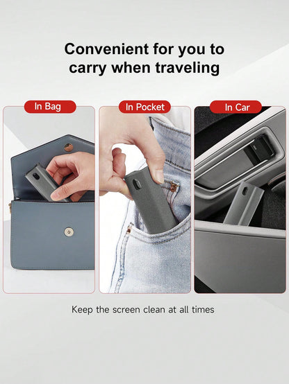 2-In-1 Screen Cleaning Spray Bottle & Wiping Disinfecting Tool, Portable Multi-Function Screen Cleaning Kit, Suitable For Electronic Products Such As, Phone, Monitor, Car Display, Laptop, Tablet, TV