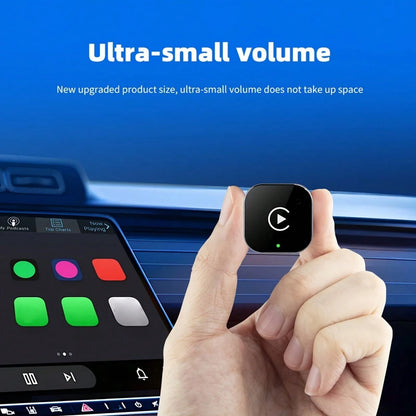 2-In-1 Wireless CarPlay & Android Auto Adapter- Plug & Play CarPlay Dongle Converter, Fast Auto-Connect, No Delay, Compact Design For IPhone & Android With USB/USB-C Port (Black), Wireless Carplay Ad
