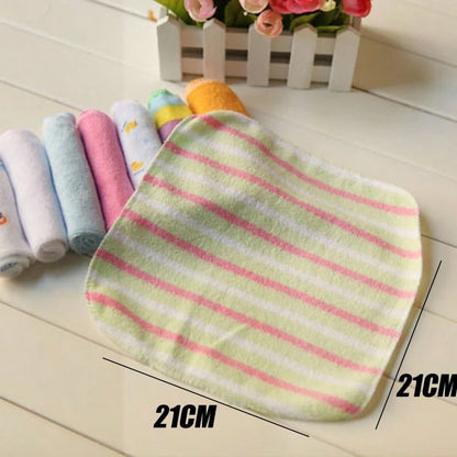 2 Packs- 8pcs/Pack Soft Baby Towels, Baby Bath Towels, Children's Bathing & Feeding Wipes- Random Assorted Towel Colors (Note: Some Styles May Not Be Shown In The Image).