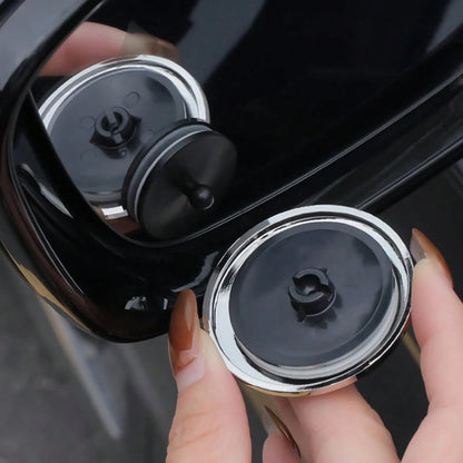 2-Pcs Universal High-Definition Electroplated Anti Glare Blind Spot Small Round Mirror With 360 ° Adjustable Car Rearview Mirror, Wide-Angle Waterproof Reversing Assist Mirror, Practical Anti Blind Po