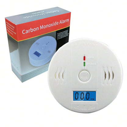 2 Pieces Carbon Monoxide Gas Sound Detection Alarm, Kitchen Basement Travel Home Office Bedroom Living Room Car, Battery Powered, Battery Not Included