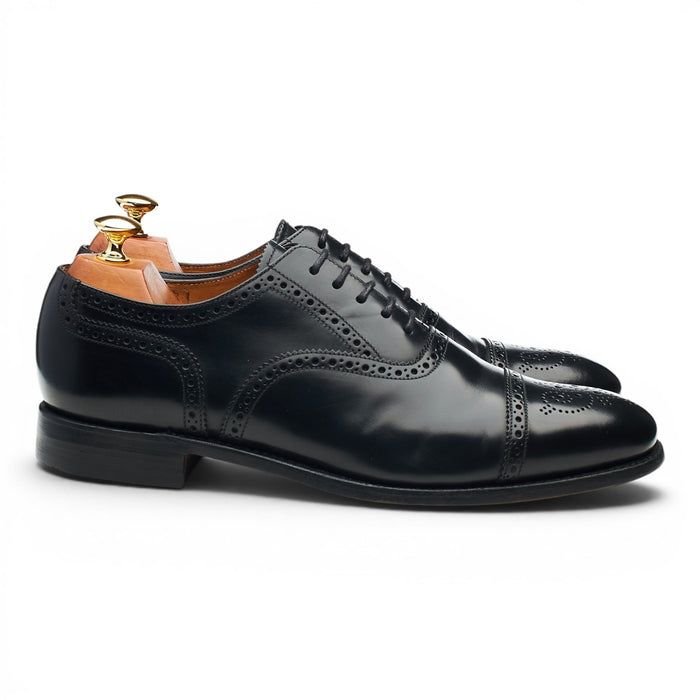 '201B' Black Leather Oxford Brogues UK 9 F