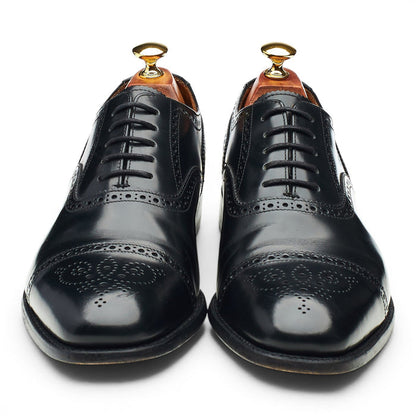 '201B' Black Leather Oxford Brogues UK 9 F