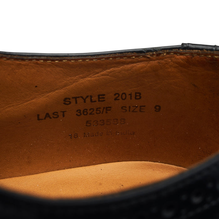 '201B' Black Leather Oxford Brogues UK 9 F