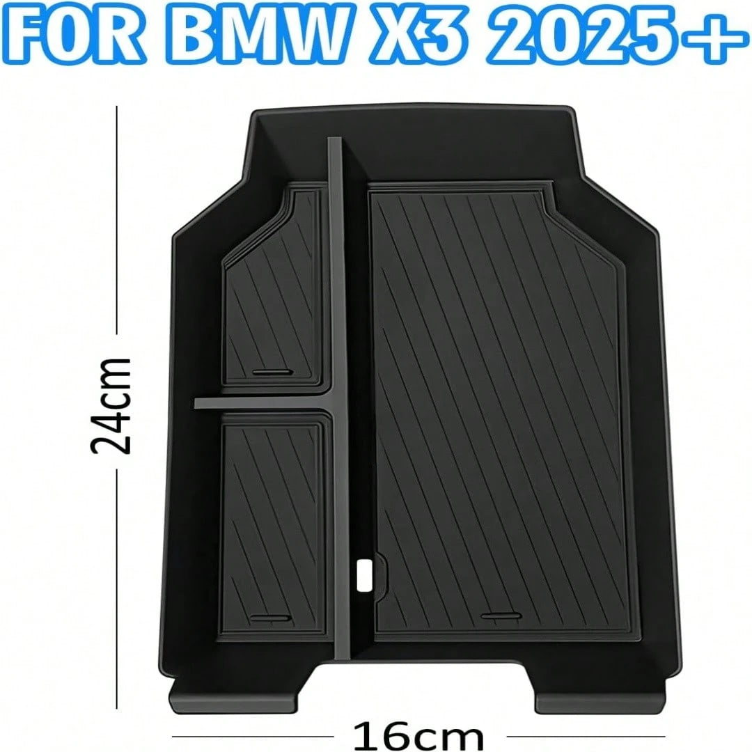 2025-2026 New Mid-Size Luxury SUV Center Console Storage Tray Insert, Hard ABS Organizer With Anti-Slip Rubber Mats Car Interior Accessories