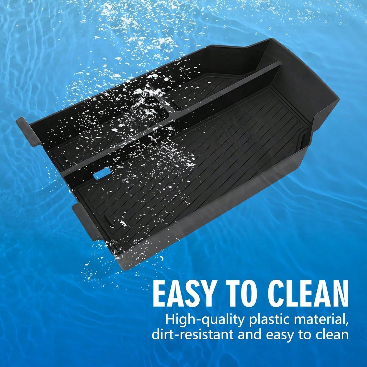 2025-2026 New Mid-Size Luxury SUV Center Console Storage Tray Insert, Hard ABS Organizer With Anti-Slip Rubber Mats Car Interior Accessories