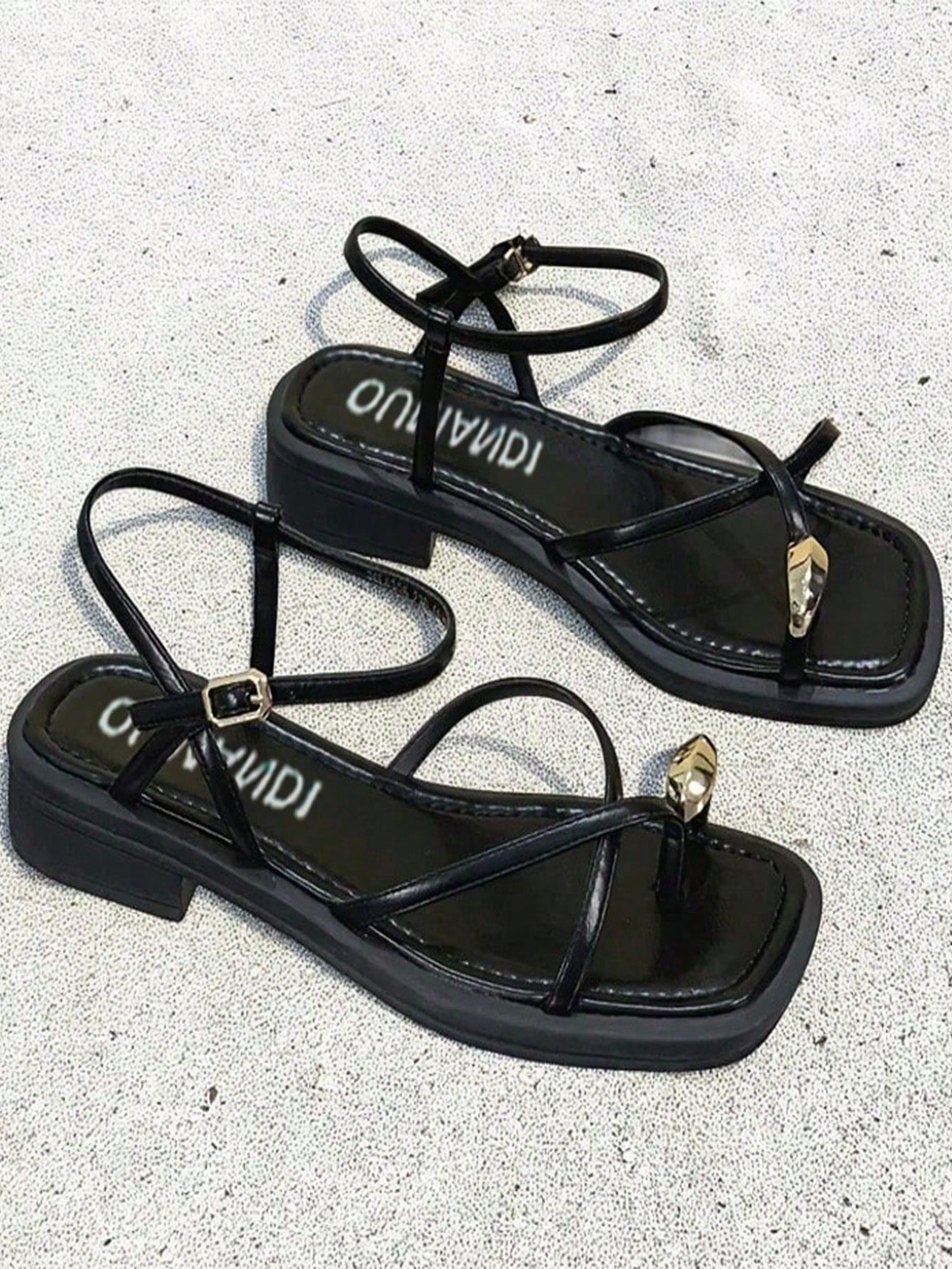 2025 Summer New Open-Toe Roman Sandals For Women, Fairy Style Flat Soft-Sole Beach Sandals, Fashionable