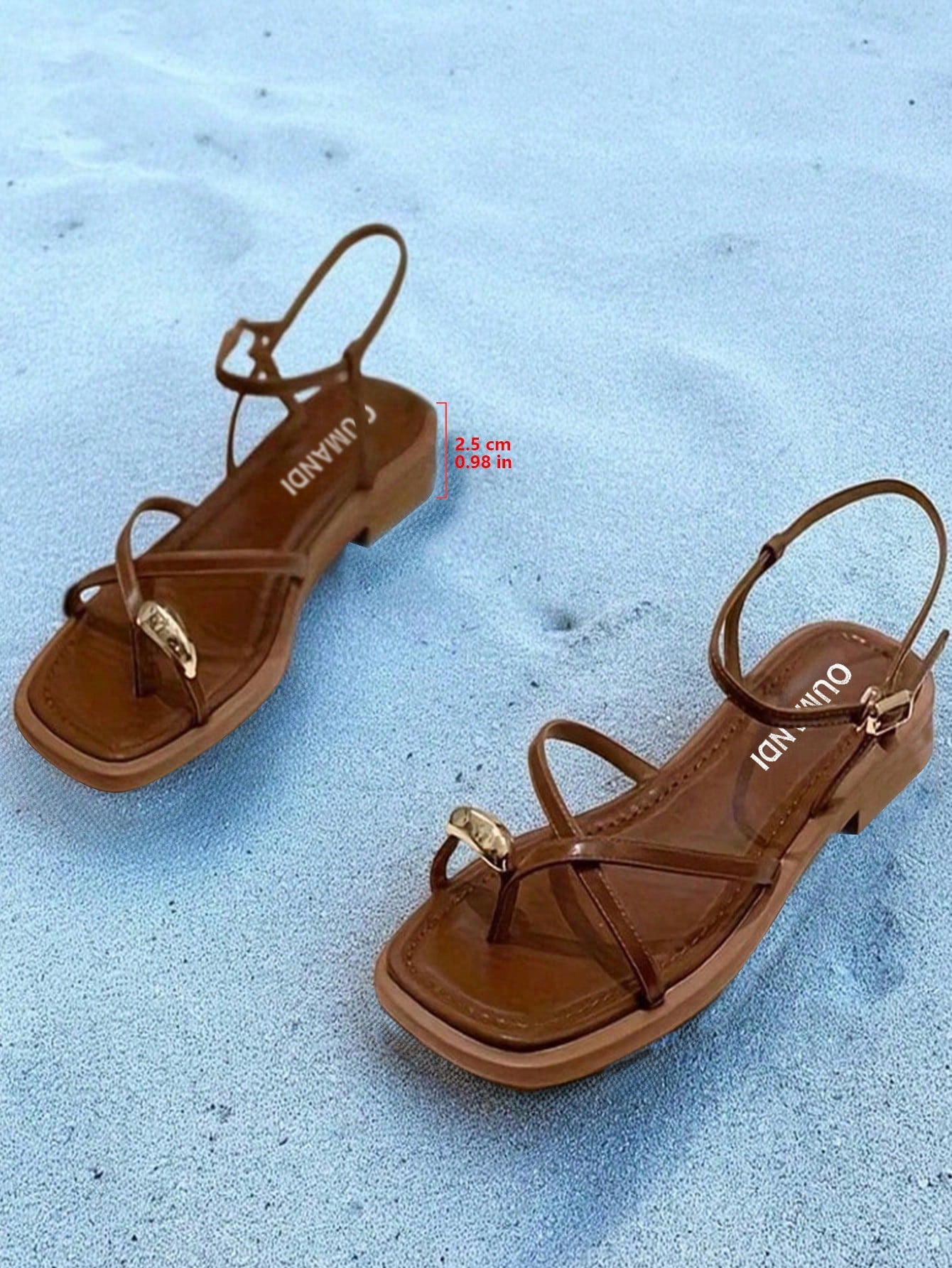 2025 Summer New Open-Toe Roman Sandals For Women, Fairy Style Flat Soft-Sole Beach Sandals, Fashionable
