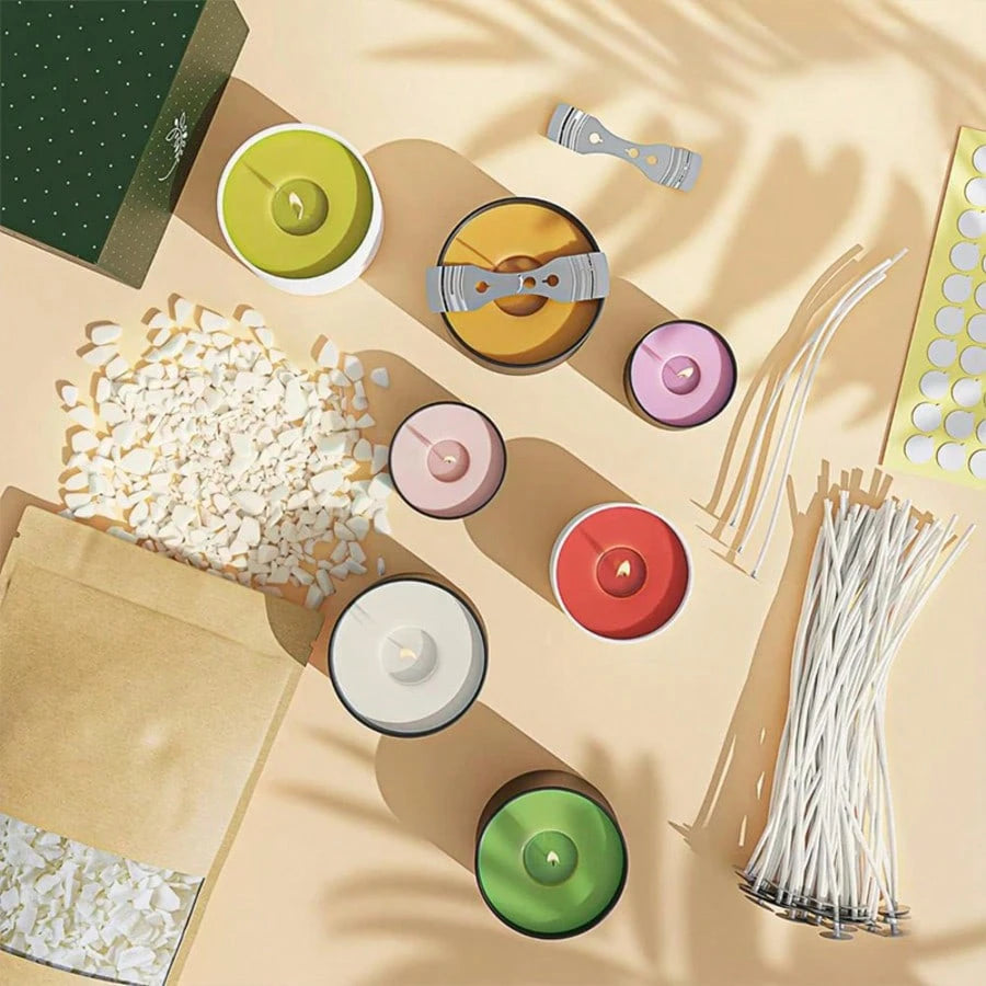 2026 New Candle Making Kit With Candle Making Supplies With Wax Melting Pot, Stirring Spoon, Candle Wicks, Wick Holders, Candle Making Pouring Pot Pure Soy Wax Flakes Perfect For Candles, Tealights An