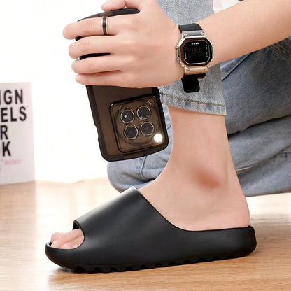 2026 New Comfortable EVA Thick Sole Non-Slip Coconut Slippers, Suitable For Indoor, Outdoor, Men And Women, Cloud Slippers