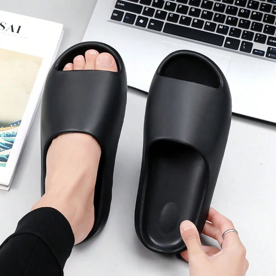 2026 New Comfortable EVA Thick Sole Non-Slip Coconut Slippers, Suitable For Indoor, Outdoor, Men And Women, Cloud Slippers