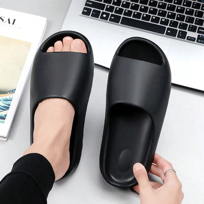 2026 New Comfortable EVA Thick Sole Non-Slip Coconut Slippers, Suitable For Indoor, Outdoor, Men And Women, Cloud Slippers