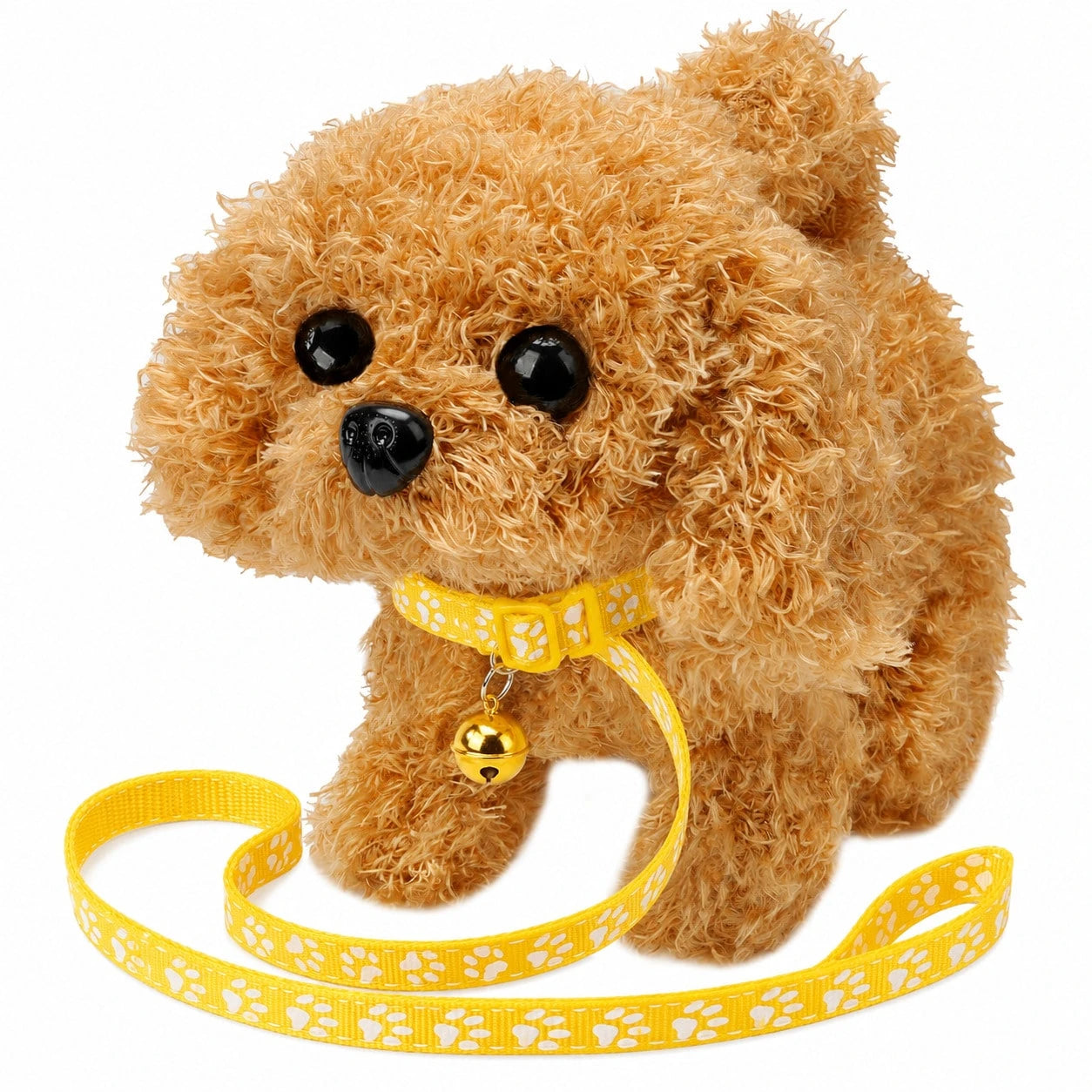 2026 New Electronic Interactive Plush Golden Retriever Toy Puppy, With Leash, Walks, Barks, Wags Tail, And Stretches. A Realistic And Adorable Pet Dog Companion Toy, Suitable For Children's Birthdays