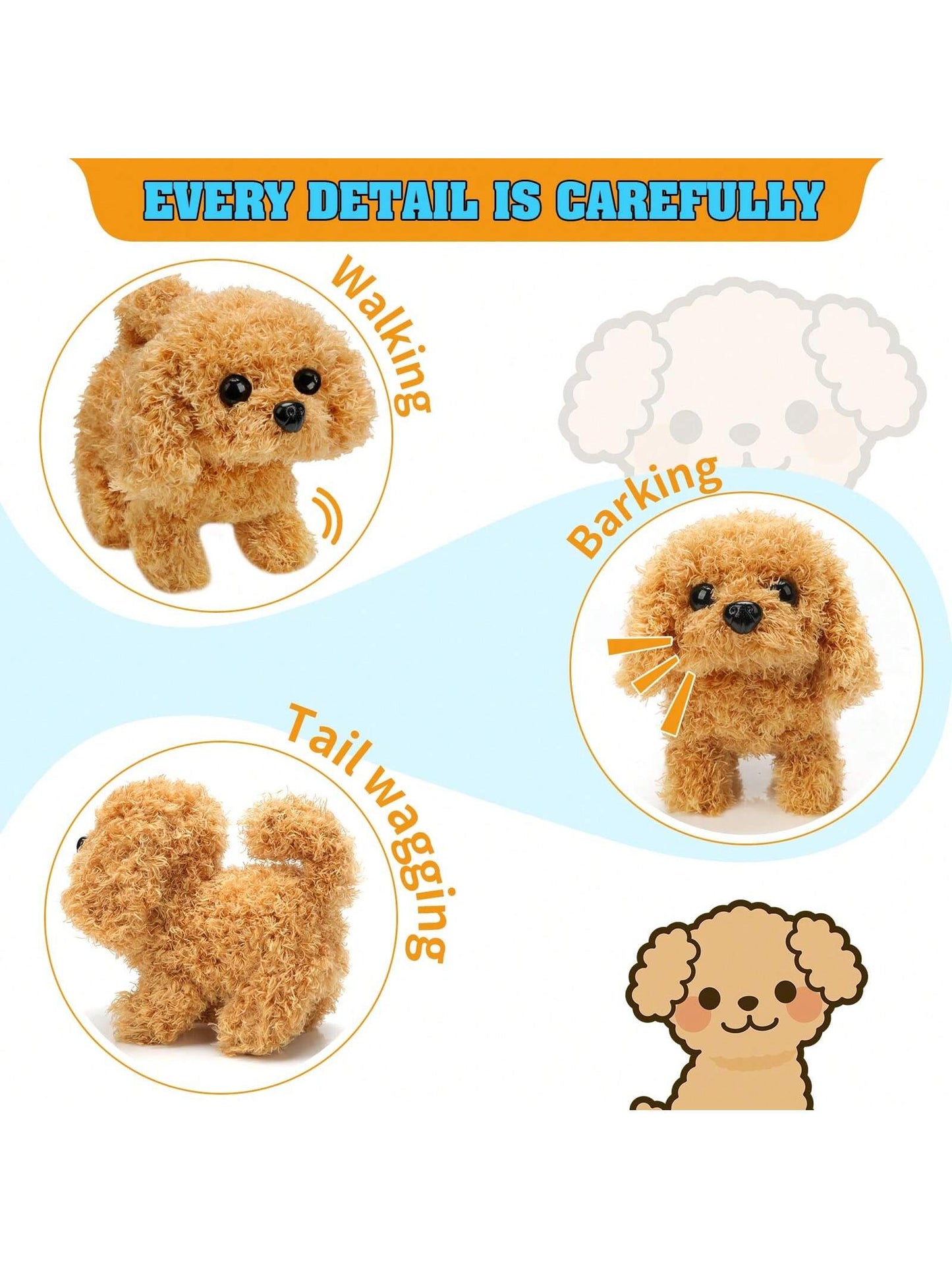 2026 New Electronic Interactive Plush Golden Retriever Toy Puppy, With Leash, Walks, Barks, Wags Tail, And Stretches. A Realistic And Adorable Pet Dog Companion Toy, Suitable For Children's Birthdays