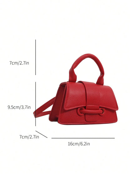 2026 New High-Quality Lipstick Case, Mini Square Bag, New Solid Color Versatile Handbag, Women Purse