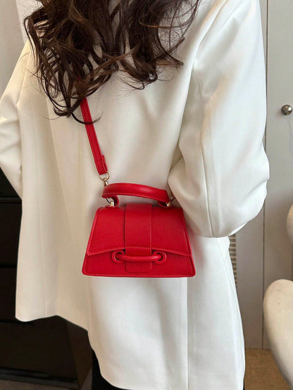2026 New High-Quality Lipstick Case, Mini Square Bag, New Solid Color Versatile Handbag, Women Purse