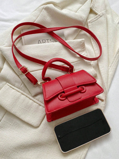 2026 New High-Quality Lipstick Case, Mini Square Bag, New Solid Color Versatile Handbag, Women Purse