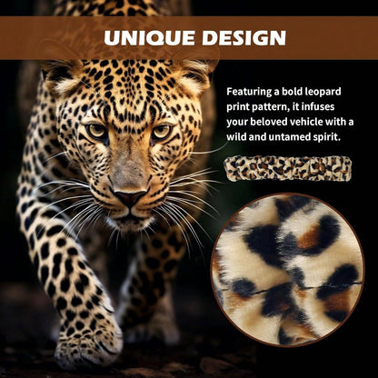 2026 New Leopard Car Rear View Mirror Cover,Highly Elastic Fuzzy Plush Rearview Mirror Cover For Cars Decorations,Universal Car Mirrors Covers Fit For Most Cars &Amp; SUVs