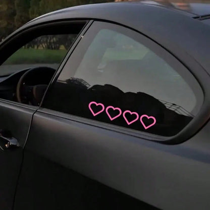 2026 New Solar Powered Devil's Heart LED Atmosphere Light, Suitable For Women's Car Accessories, Heart-Shaped Neon Light Window Decor Lamp With Automatic Sensor, 5 Lighting Modes, Romantic Car Interio